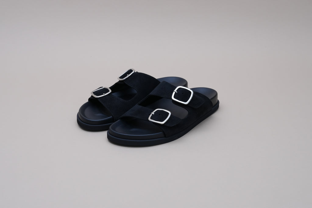レディース TOME SANDAL BR1002 Blackスエード