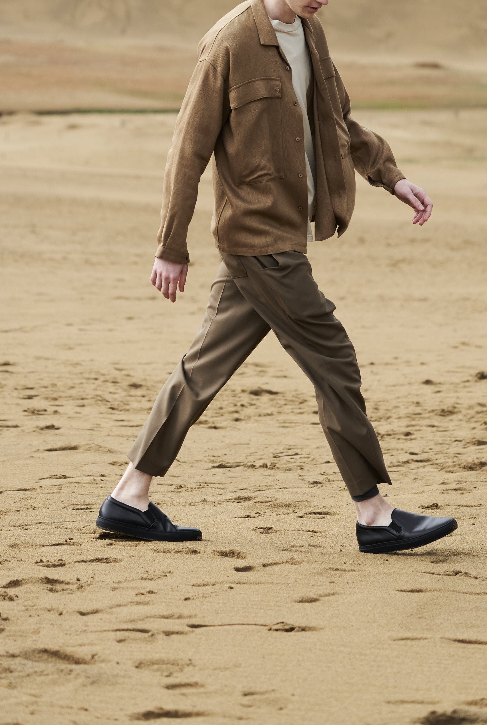 メンズ　レザースリッポン (BR6001)