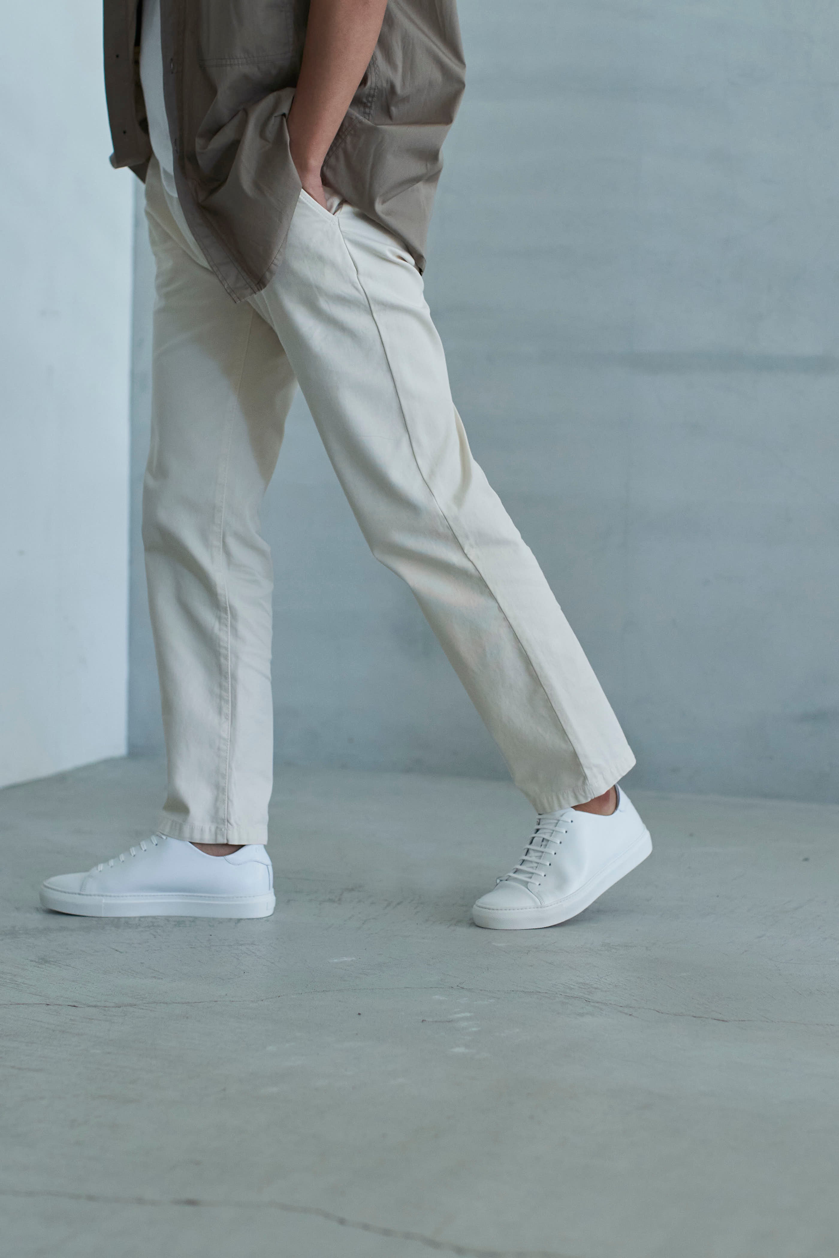 メンズ　レザースニーカー (BR5001)