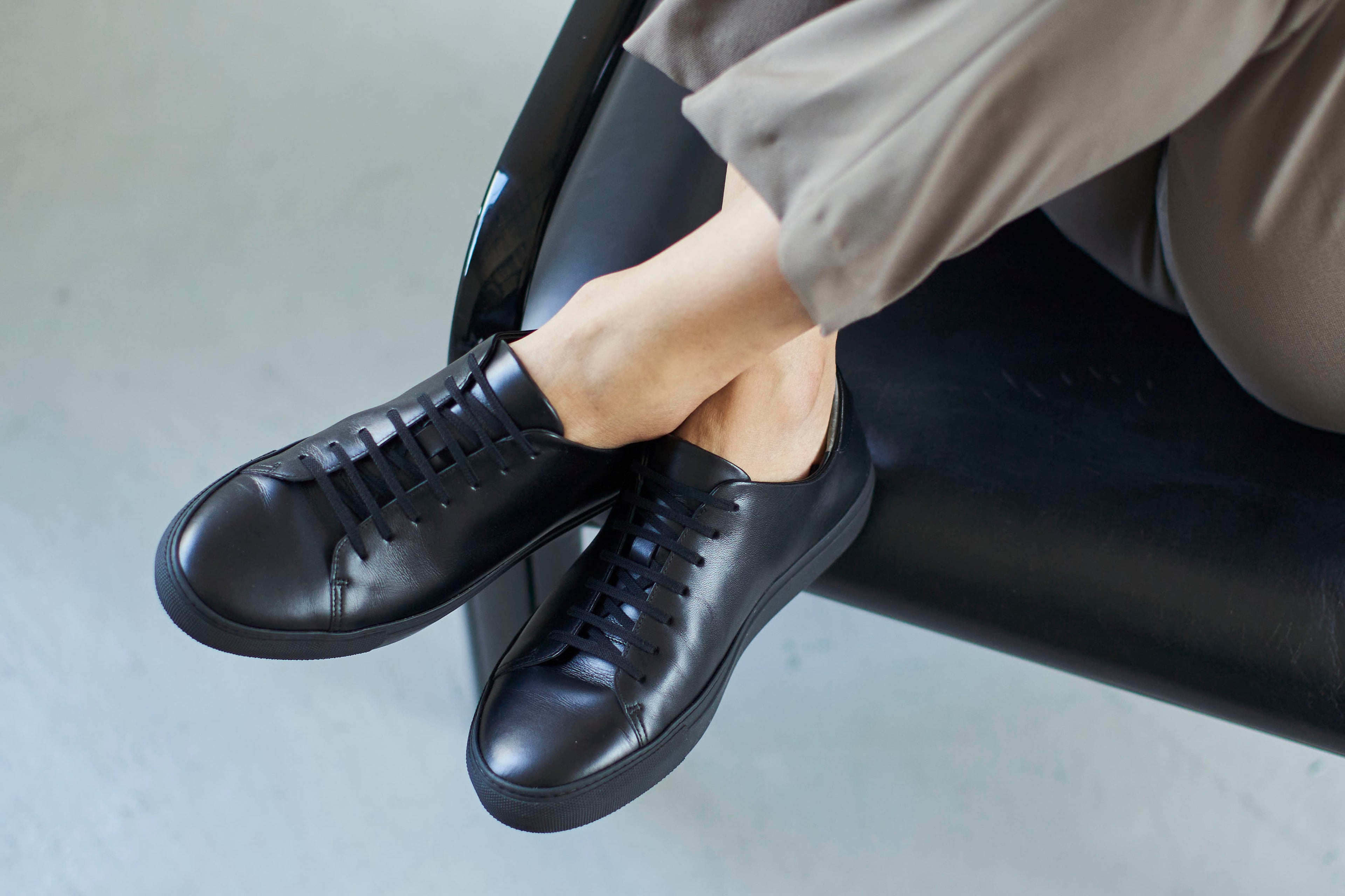 メンズ　レザースニーカー (BR5001)