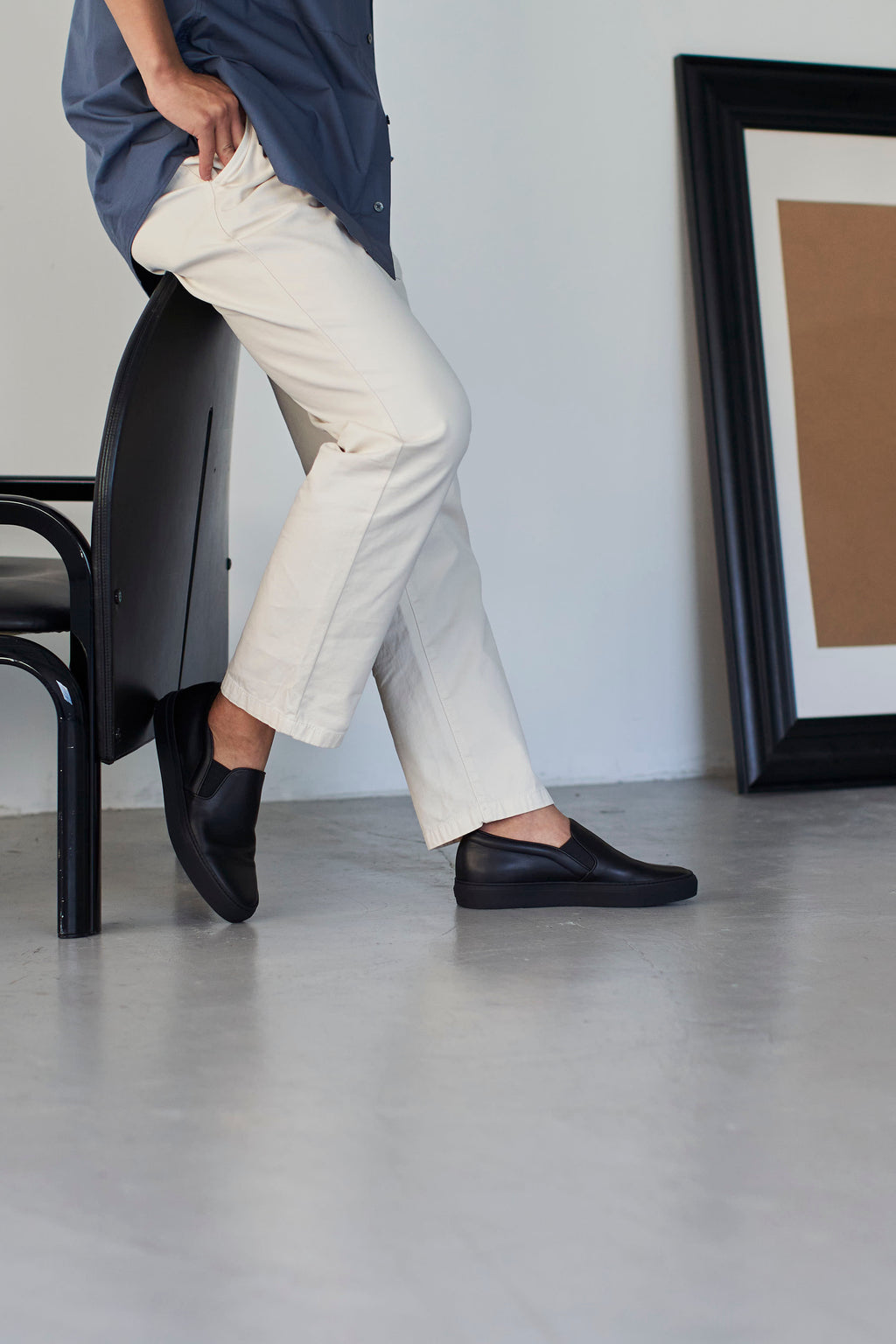 メンズ　レザースリッポン (BR6001)